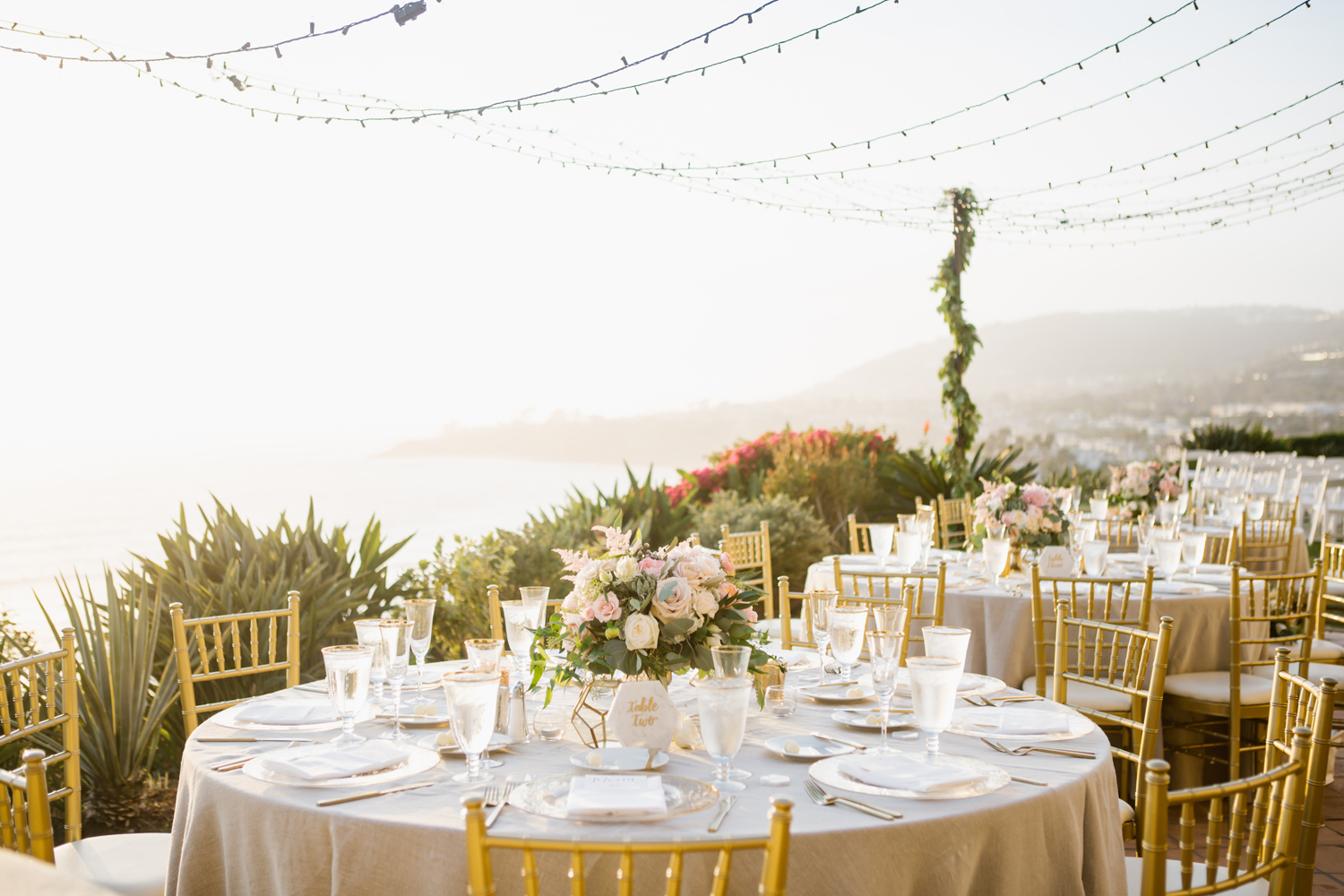 Ritz Carlton Blush and Gold Wedding Table