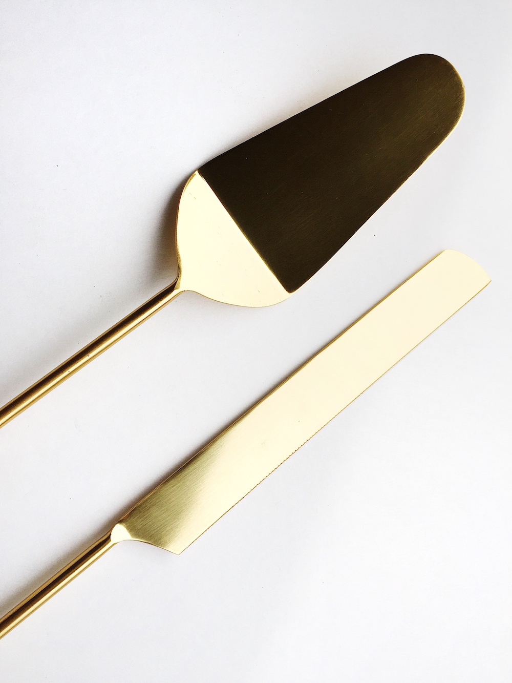  RENTAL  Anthropologie Gold Cake  Knife  Server for your 