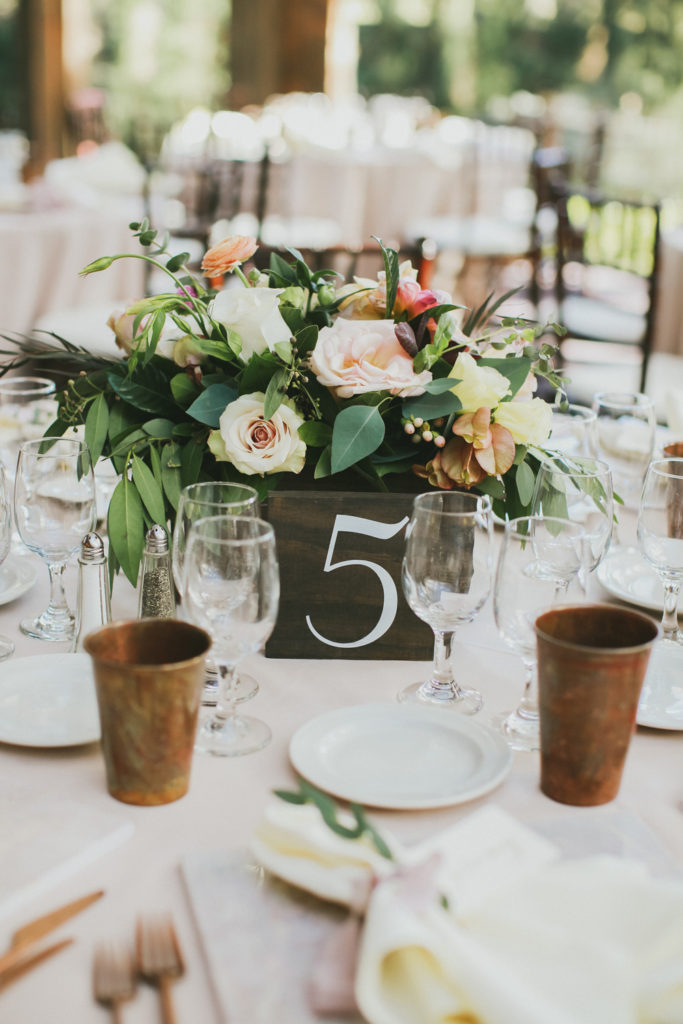 Dusty Pink Vintage Outdoor Garden Wedding at Calamigos Ranch