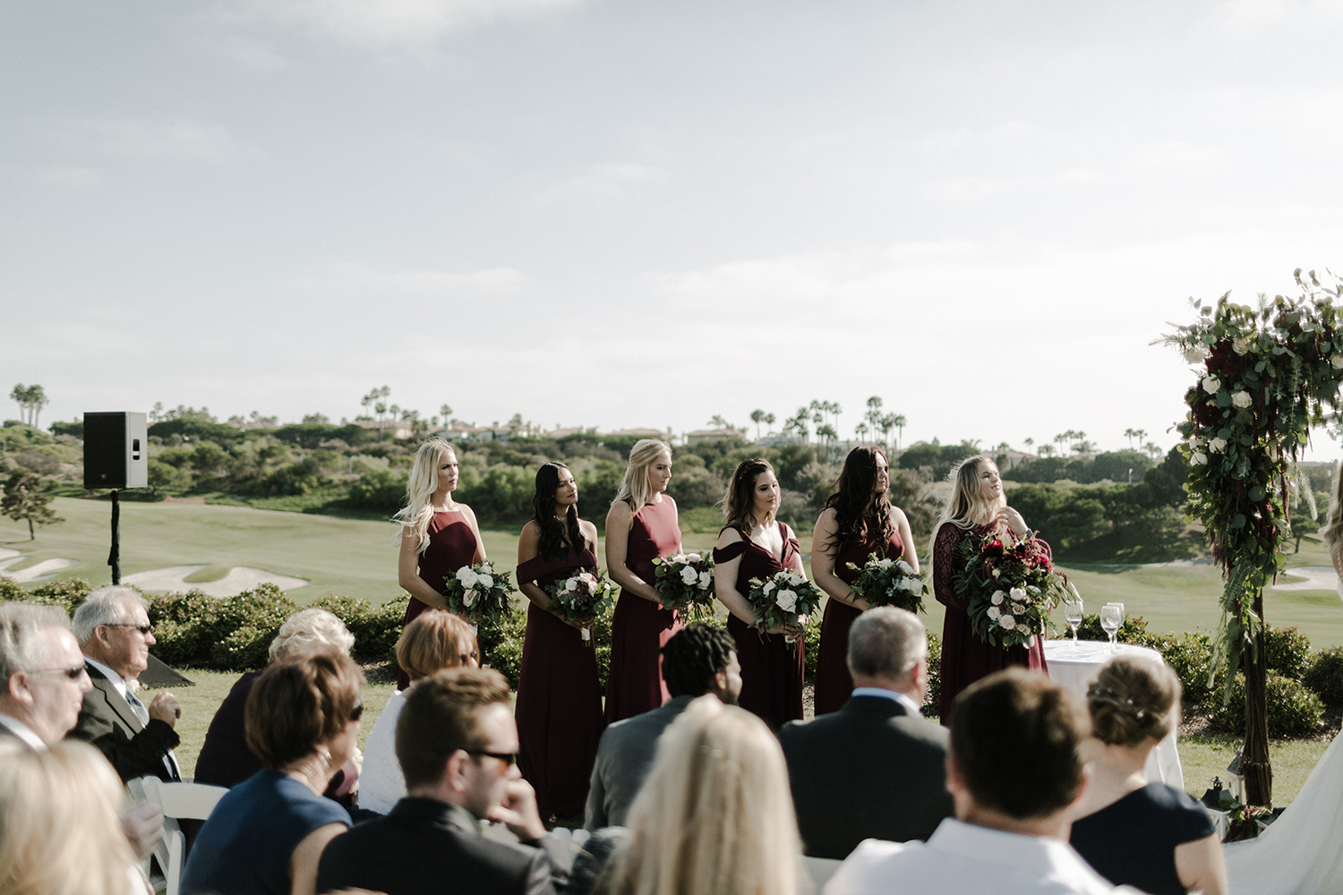 Merlot Colored Wedding / Monarch Beach Resort Wedding / Oceanfront Wedding / Greenery / Lucky Day Events Co. / Morgan Hydinger Photography and Videography