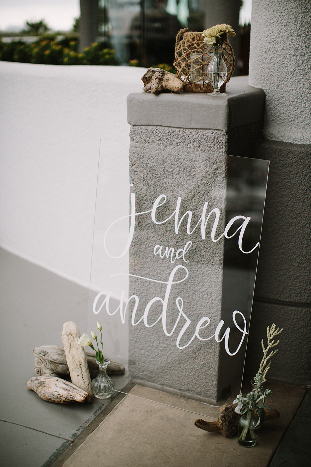 acrylic wedding sign