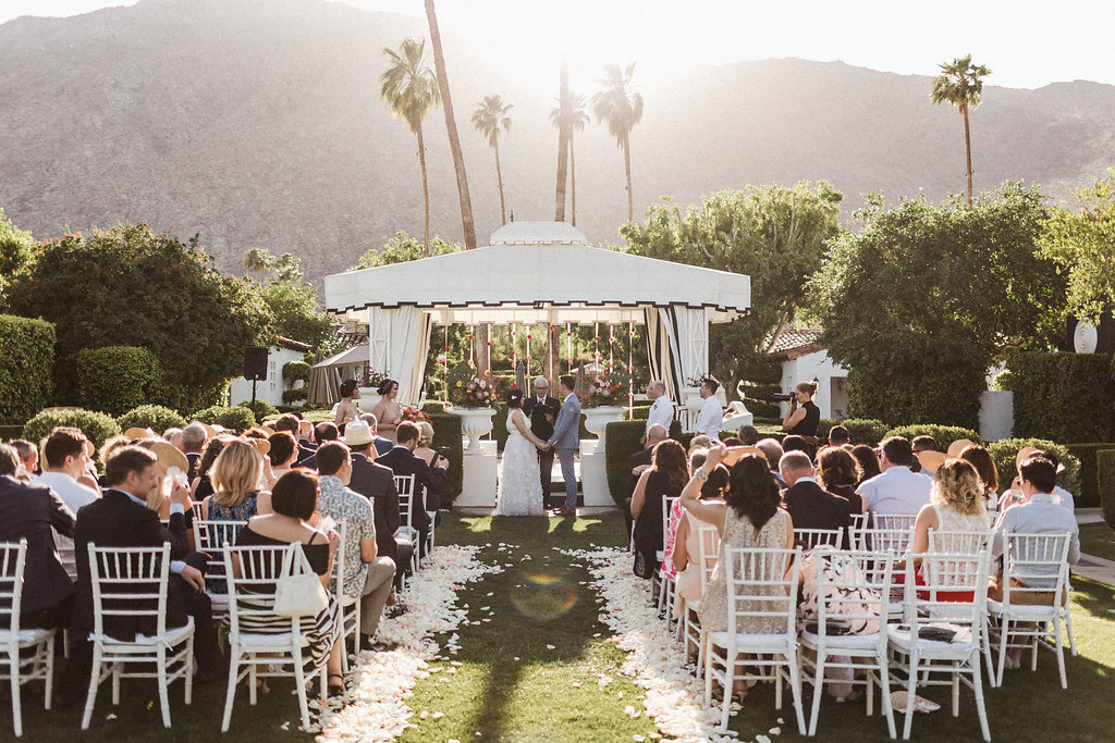 Avalon Palm Springs Modern and Bright Wedding Ceremony
