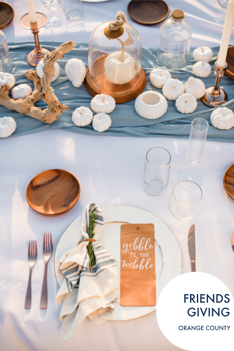 Gallery of Friendsgiving at the Beach // Seal Beach // Gallery of Mindy + Jeb's Citrus La Quinta Wedding // Desert // Lucky Day Events Co. // Southern California Wedding Planners