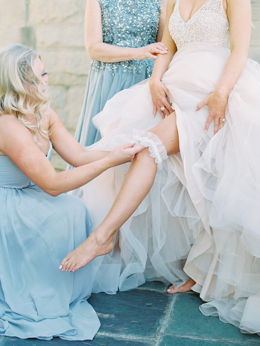 Romantic and Classic Greystone Mansion Wedding by Lucky Day Events Co. x Jordan Galindo Photograph // White Lace Garter