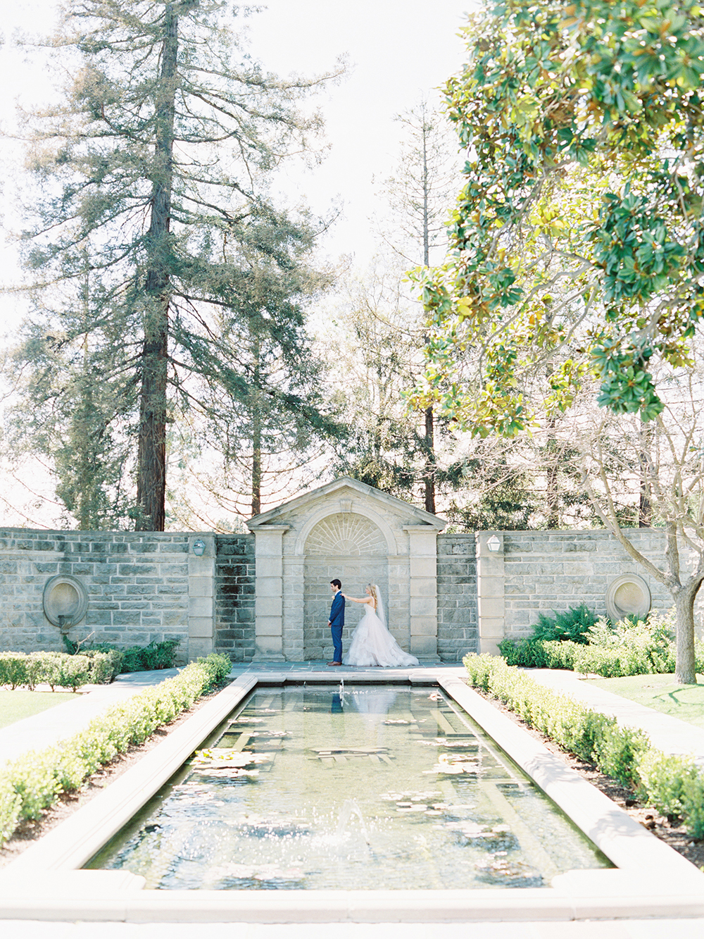 Romantic and Classic Greystone Mansion Wedding by Lucky Day Events Co. x Jordan Galindo Photography // First Look Photos