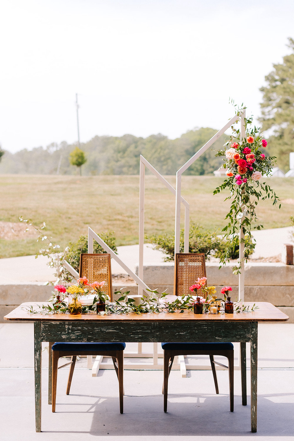 Colorful Spring Wedding at The Meadows Raleigh / Lucky Day Events Co. / Bright Wedding / Neon Wedding