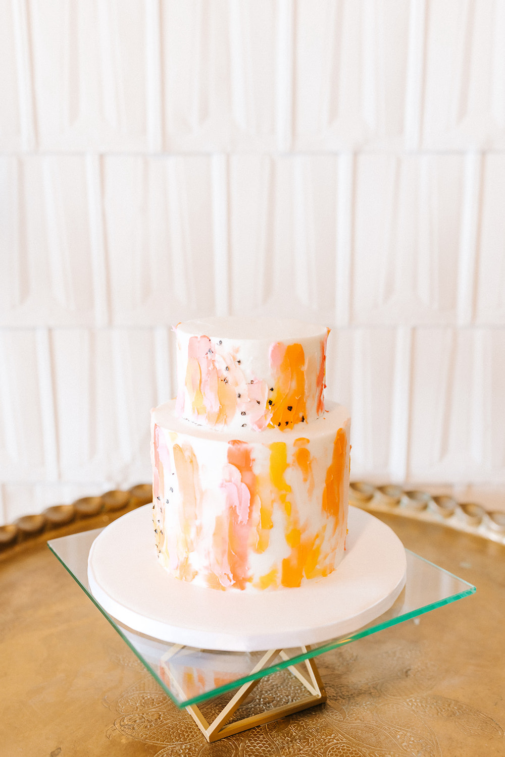 Bright Colorful Spring Wedding Cake